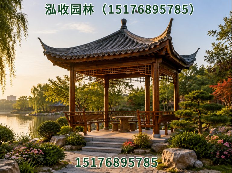 扬州防腐木凉亭展示图